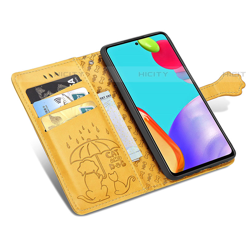 Coque Portefeuille Motif Fantaisie Livre Cuir Etui Clapet S03D pour Samsung Galaxy A52 5G Plus