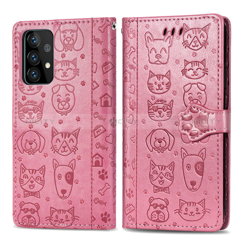 Coque Portefeuille Motif Fantaisie Livre Cuir Etui Clapet S03D pour Samsung Galaxy A52s 5G Plus