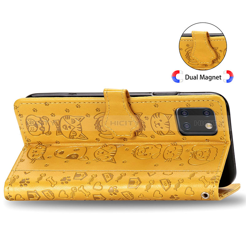 Coque Portefeuille Motif Fantaisie Livre Cuir Etui Clapet S03D pour Samsung Galaxy A81 Plus