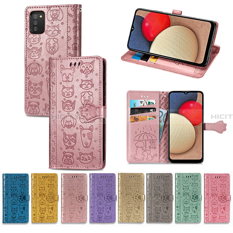 Coque Portefeuille Motif Fantaisie Livre Cuir Etui Clapet S03D pour Samsung Galaxy F02S SM-E025F Plus