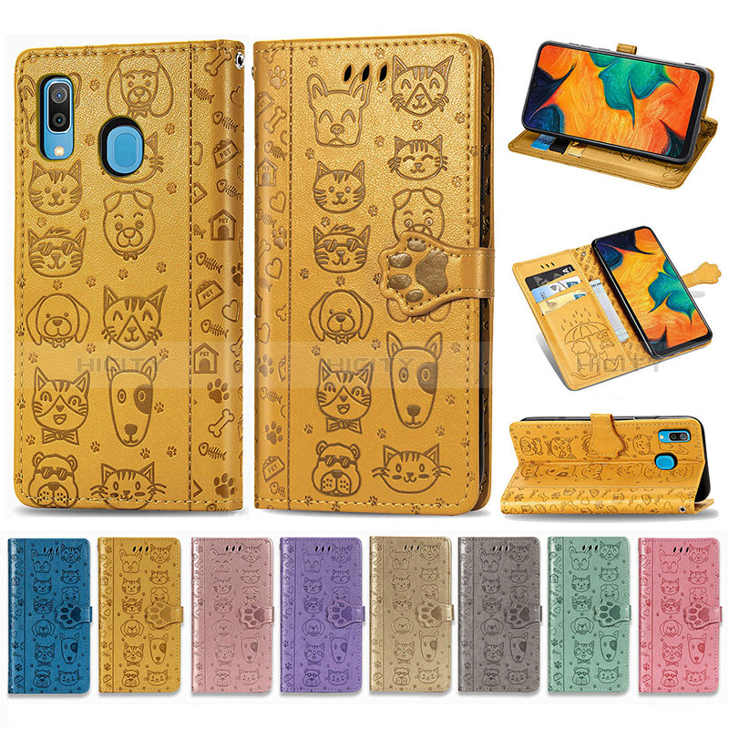 Coque Portefeuille Motif Fantaisie Livre Cuir Etui Clapet S03D pour Samsung Galaxy M10S Plus