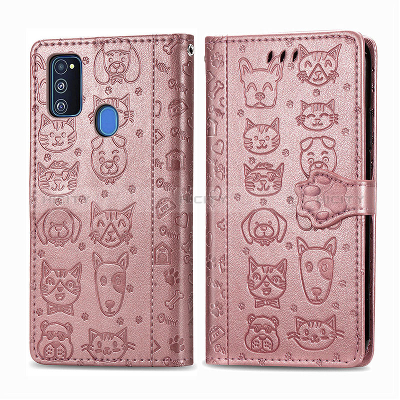 Coque Portefeuille Motif Fantaisie Livre Cuir Etui Clapet S03D pour Samsung Galaxy M30s Plus