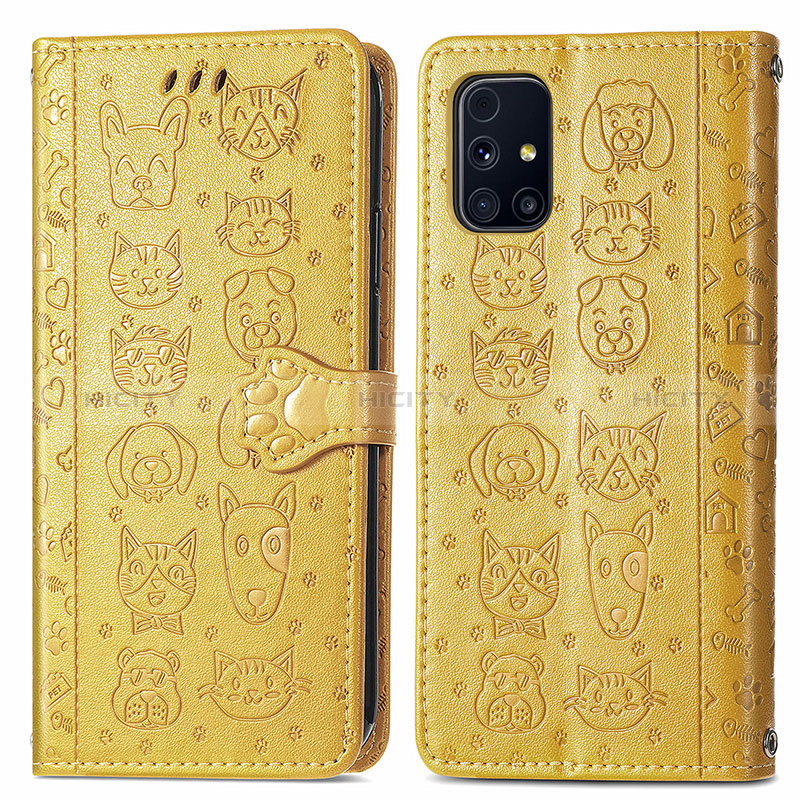 Coque Portefeuille Motif Fantaisie Livre Cuir Etui Clapet S03D pour Samsung Galaxy M31s Plus