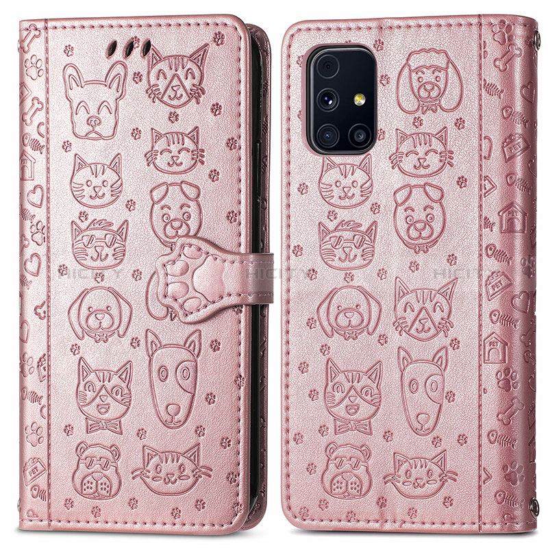 Coque Portefeuille Motif Fantaisie Livre Cuir Etui Clapet S03D pour Samsung Galaxy M31s Plus