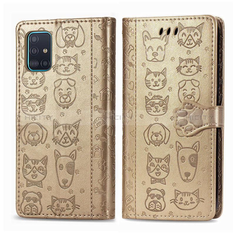 Coque Portefeuille Motif Fantaisie Livre Cuir Etui Clapet S03D pour Samsung Galaxy M40S Plus