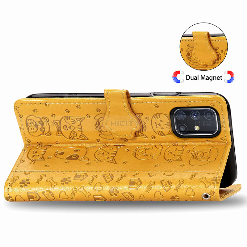 Coque Portefeuille Motif Fantaisie Livre Cuir Etui Clapet S03D pour Samsung Galaxy M51 Plus