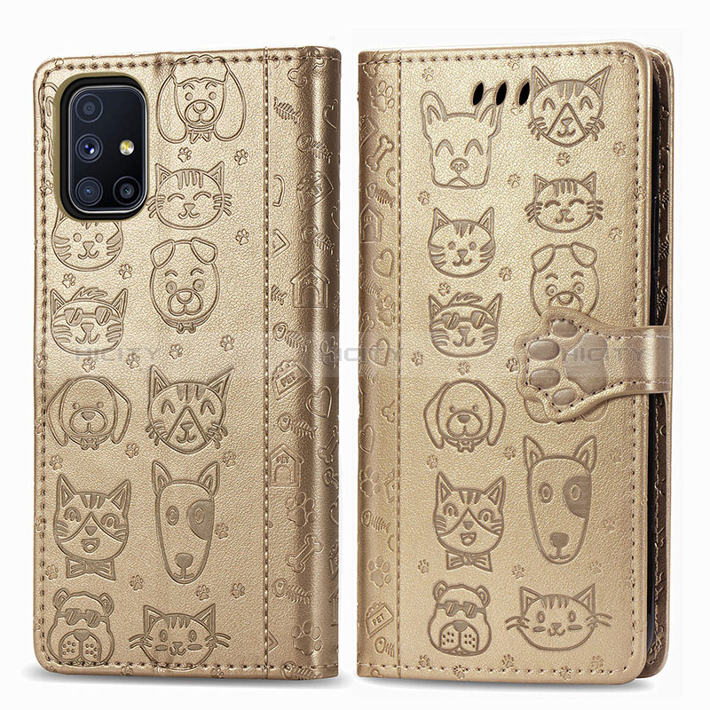 Coque Portefeuille Motif Fantaisie Livre Cuir Etui Clapet S03D pour Samsung Galaxy M51 Plus