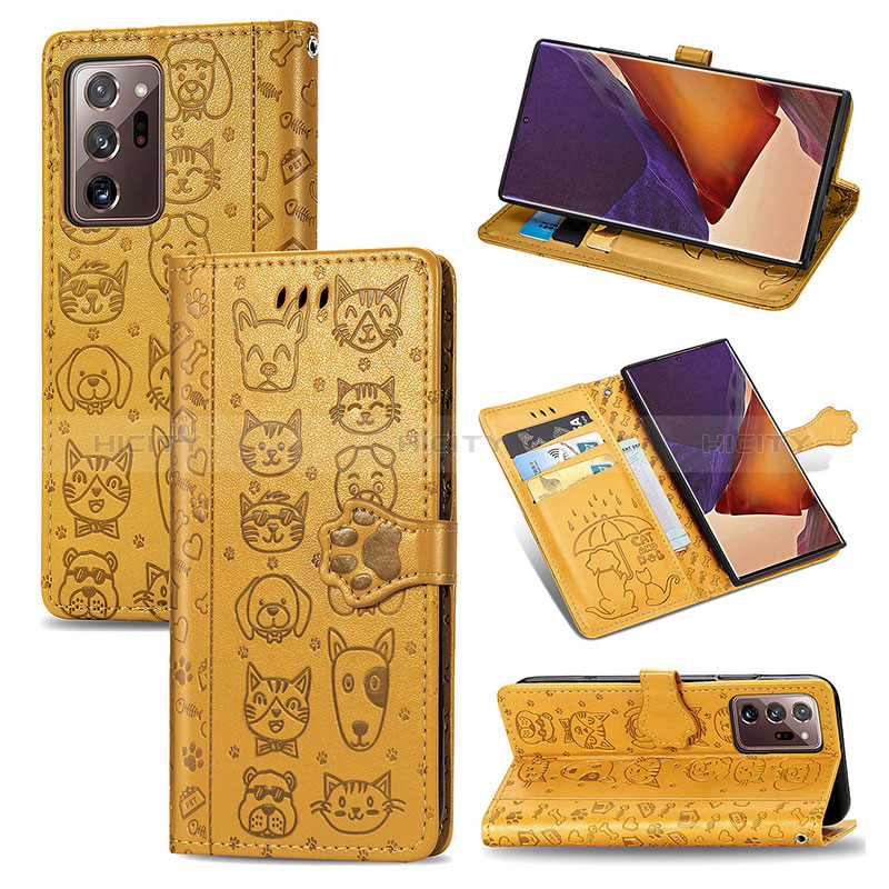 Coque Portefeuille Motif Fantaisie Livre Cuir Etui Clapet S03D pour Samsung Galaxy Note 20 Ultra 5G Plus