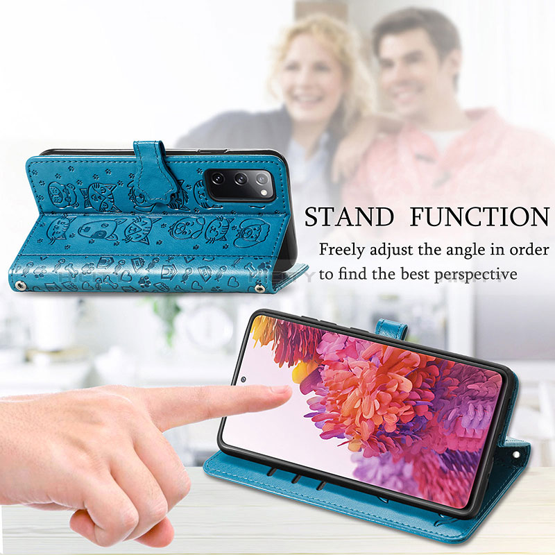 Coque Portefeuille Motif Fantaisie Livre Cuir Etui Clapet S03D pour Samsung Galaxy S20 FE 4G Plus