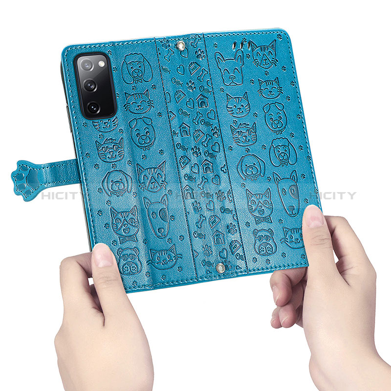 Coque Portefeuille Motif Fantaisie Livre Cuir Etui Clapet S03D pour Samsung Galaxy S20 FE 5G Plus