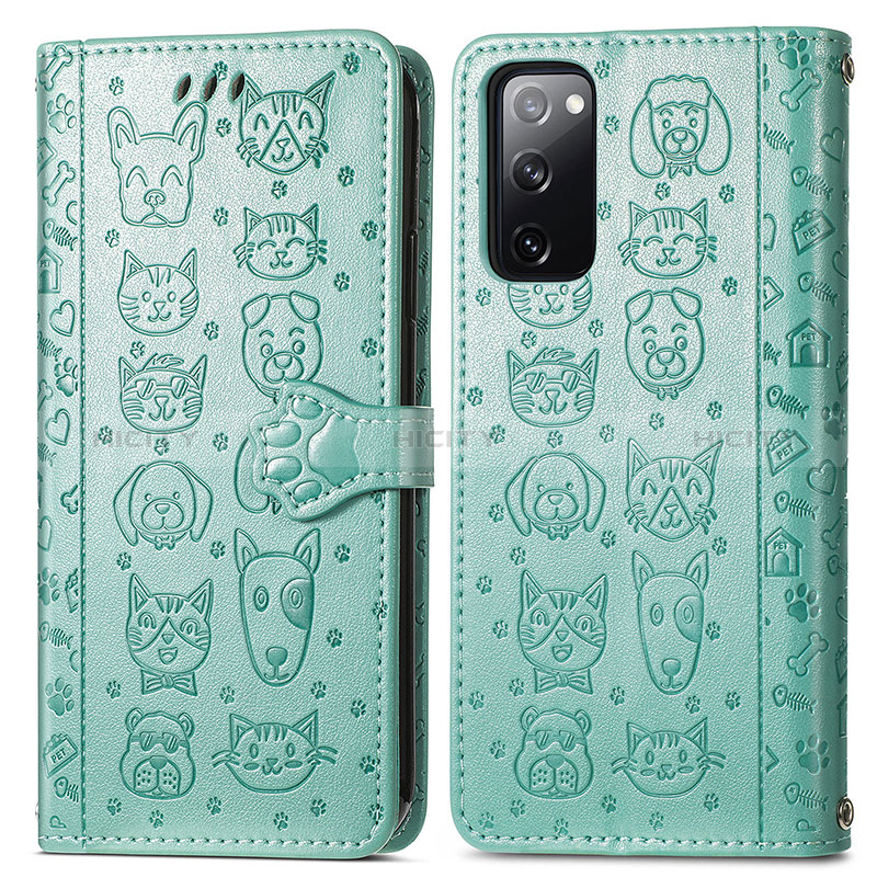 Coque Portefeuille Motif Fantaisie Livre Cuir Etui Clapet S03D pour Samsung Galaxy S20 FE 5G Plus