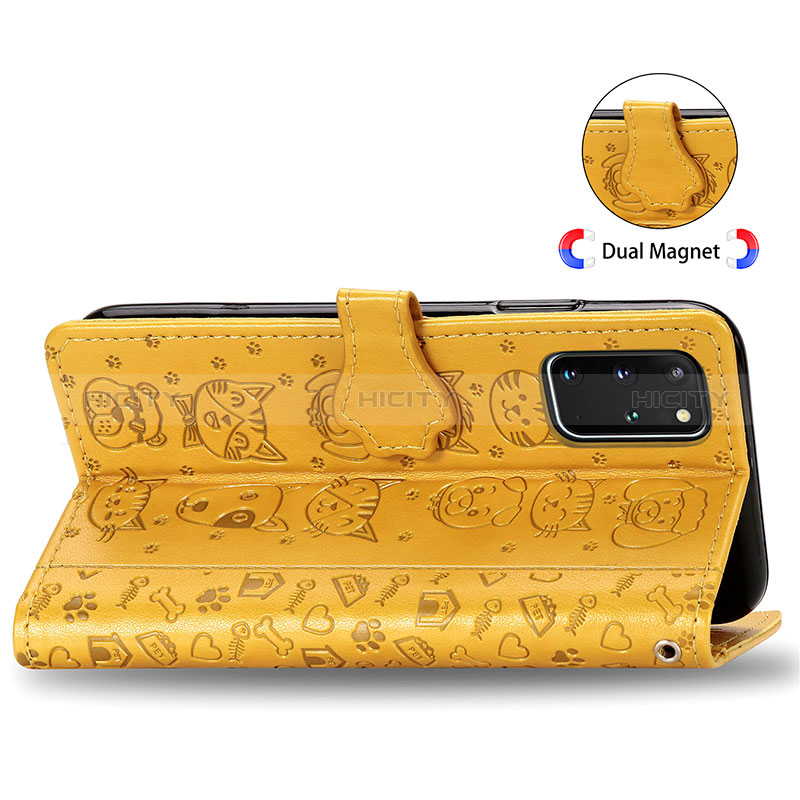 Coque Portefeuille Motif Fantaisie Livre Cuir Etui Clapet S03D pour Samsung Galaxy S20 Plus 5G Plus