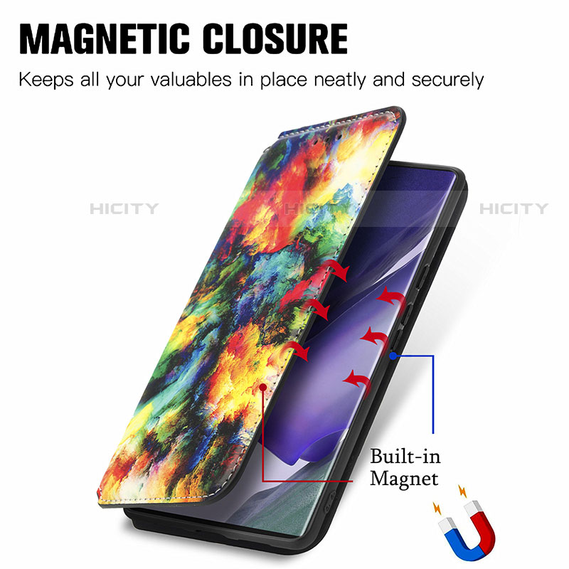 Coque Portefeuille Motif Fantaisie Livre Cuir Etui Clapet S03D pour Samsung Galaxy S23 Ultra 5G Plus