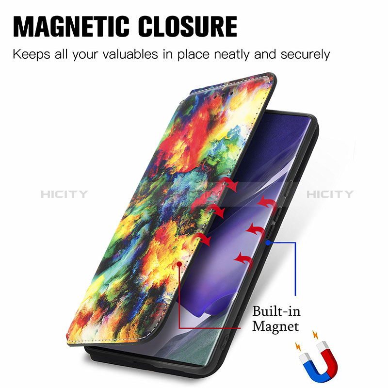 Coque Portefeuille Motif Fantaisie Livre Cuir Etui Clapet S03D pour Samsung Galaxy S24 Ultra 5G Plus