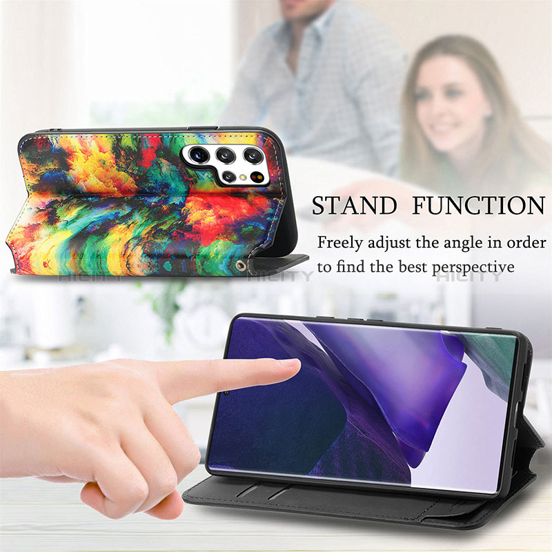 Coque Portefeuille Motif Fantaisie Livre Cuir Etui Clapet S03D pour Samsung Galaxy S24 Ultra 5G Plus