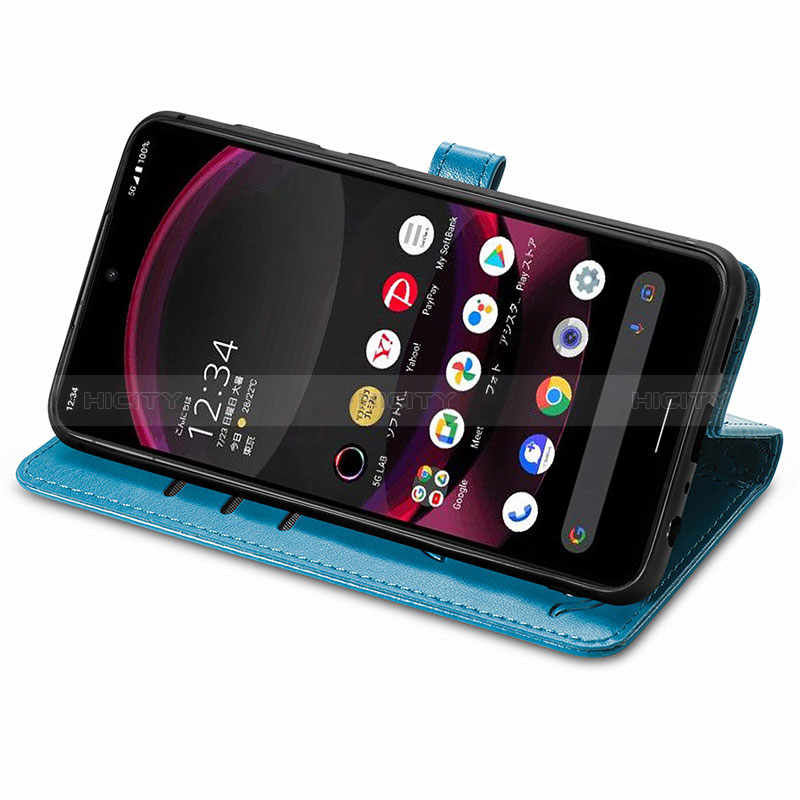 Coque Portefeuille Motif Fantaisie Livre Cuir Etui Clapet S03D pour Sharp Aquos R8 Pro Plus