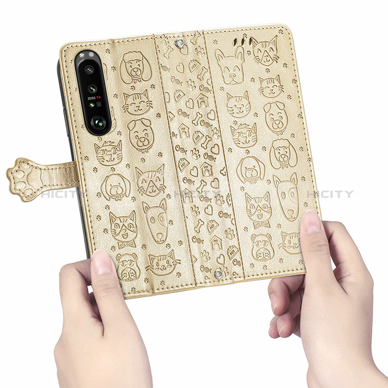 Coque Portefeuille Motif Fantaisie Livre Cuir Etui Clapet S03D pour Sony Xperia 1 III Plus