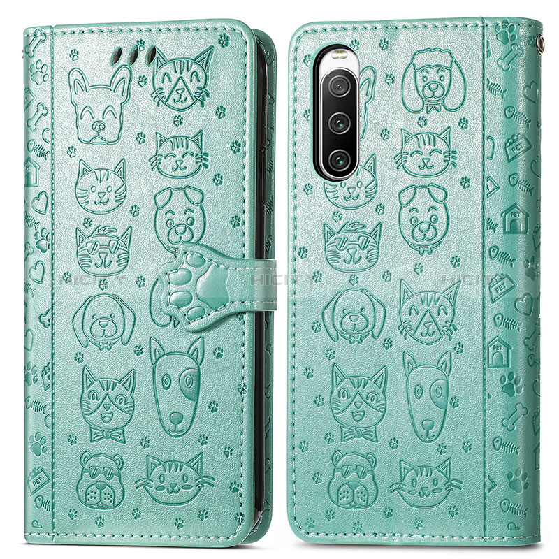 Coque Portefeuille Motif Fantaisie Livre Cuir Etui Clapet S03D pour Sony Xperia 10 IV SO-52C Plus