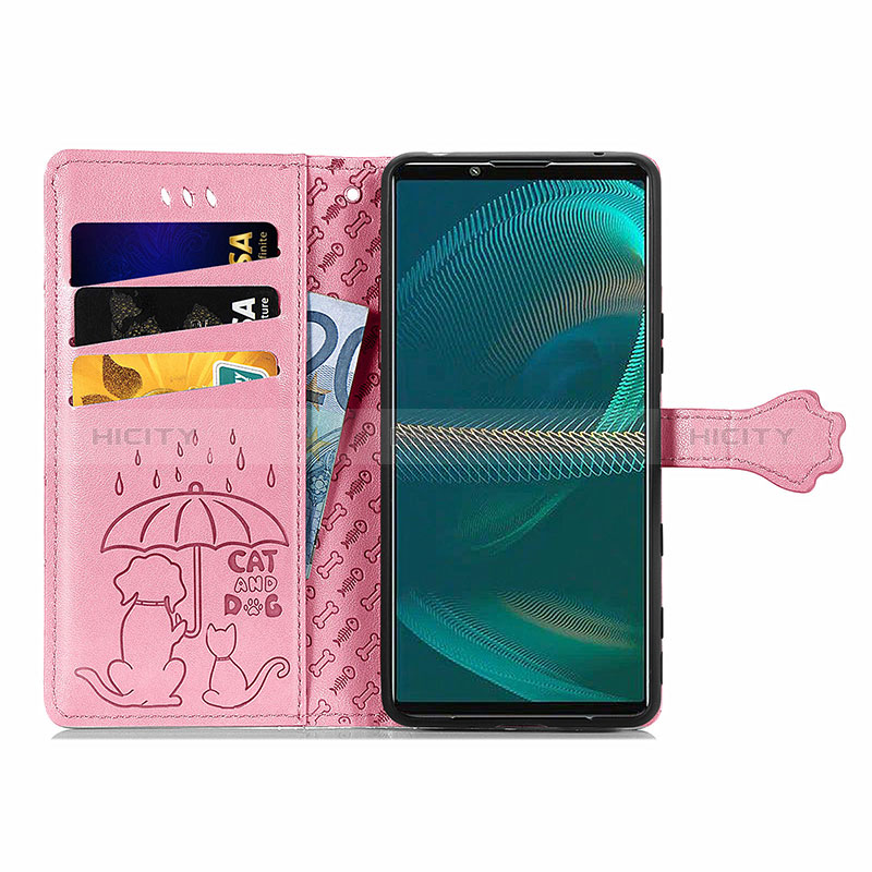 Coque Portefeuille Motif Fantaisie Livre Cuir Etui Clapet S03D pour Sony Xperia 5 III SO-53B Plus