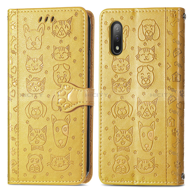 Coque Portefeuille Motif Fantaisie Livre Cuir Etui Clapet S03D pour Sony Xperia Ace II SO-41B Plus