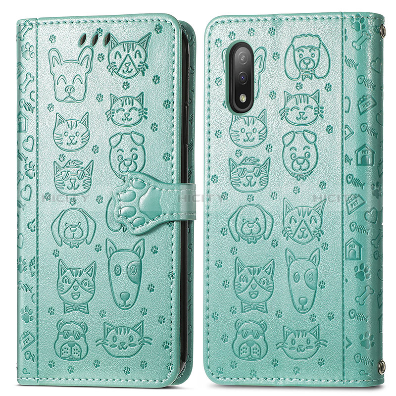 Coque Portefeuille Motif Fantaisie Livre Cuir Etui Clapet S03D pour Sony Xperia Ace II SO-41B Plus