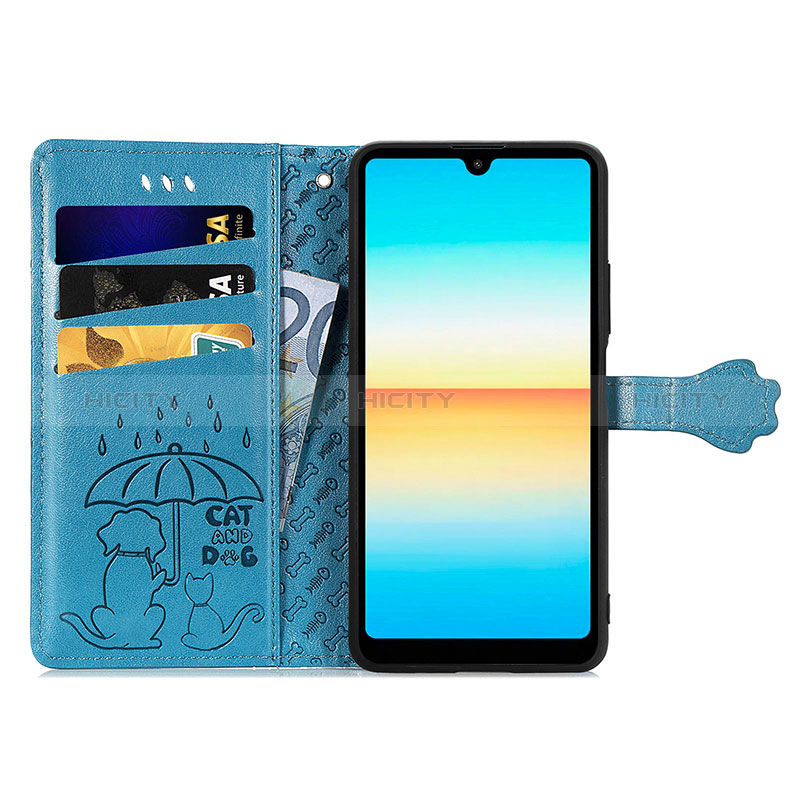 Coque Portefeuille Motif Fantaisie Livre Cuir Etui Clapet S03D pour Sony Xperia Ace III Plus