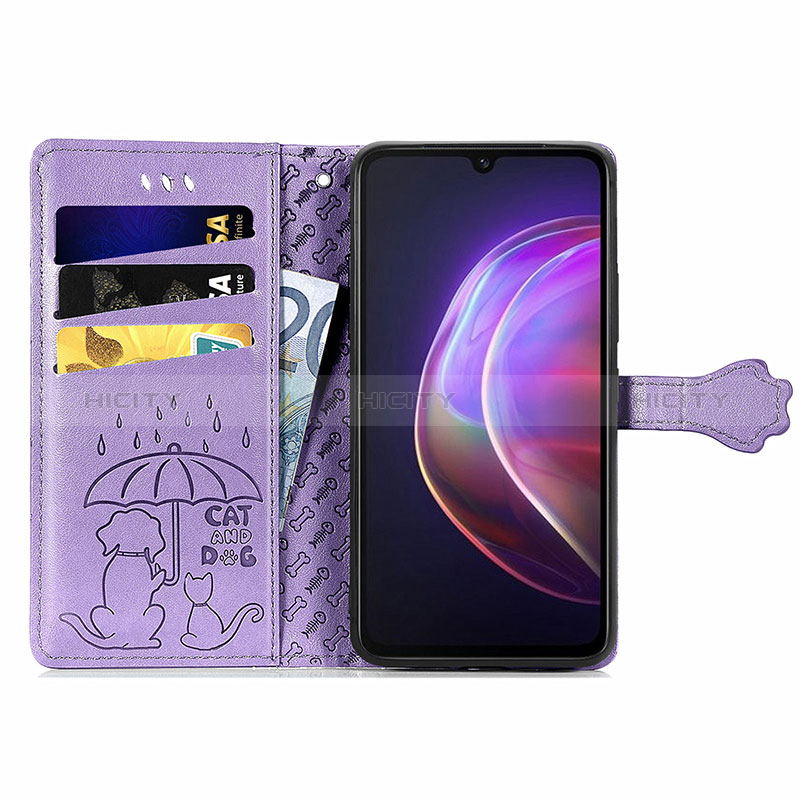 Coque Portefeuille Motif Fantaisie Livre Cuir Etui Clapet S03D pour Vivo V21 5G Plus