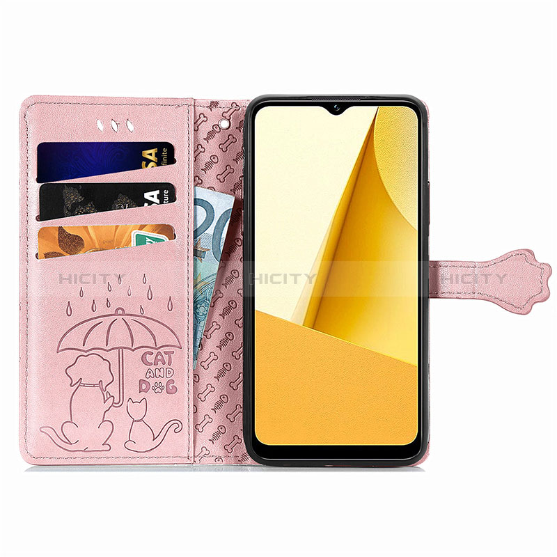 Coque Portefeuille Motif Fantaisie Livre Cuir Etui Clapet S03D pour Vivo Y02S Plus