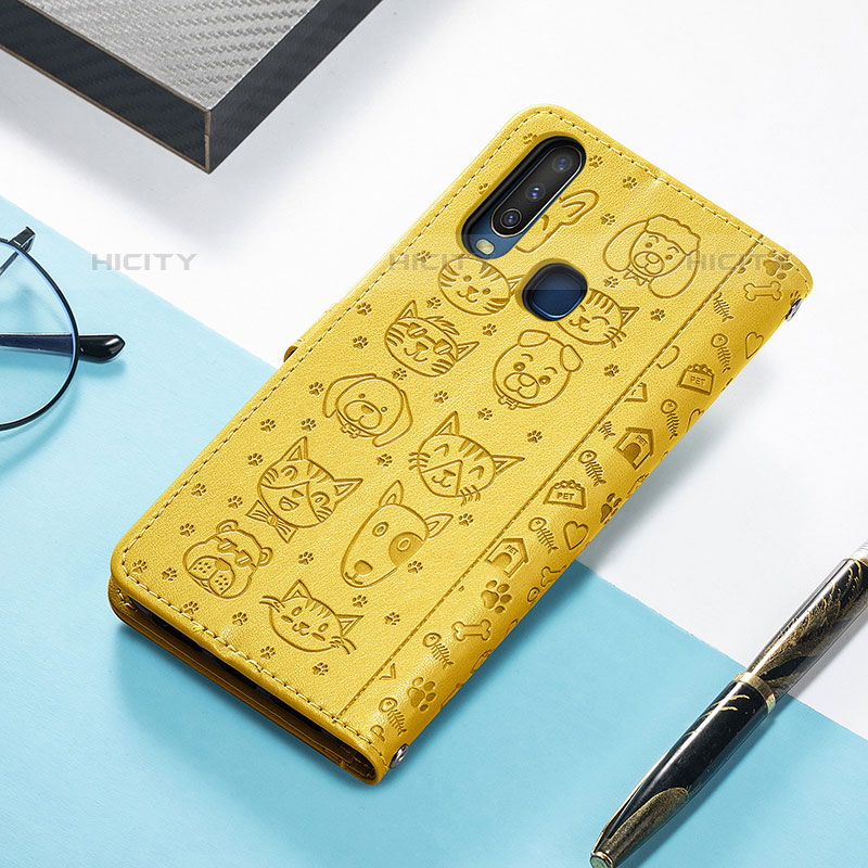 Coque Portefeuille Motif Fantaisie Livre Cuir Etui Clapet S03D pour Vivo Y12 Plus