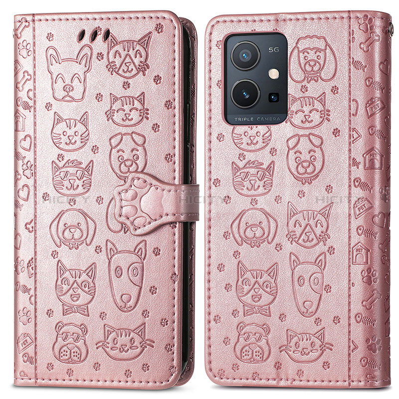 Coque Portefeuille Motif Fantaisie Livre Cuir Etui Clapet S03D pour Vivo Y33e 5G Plus