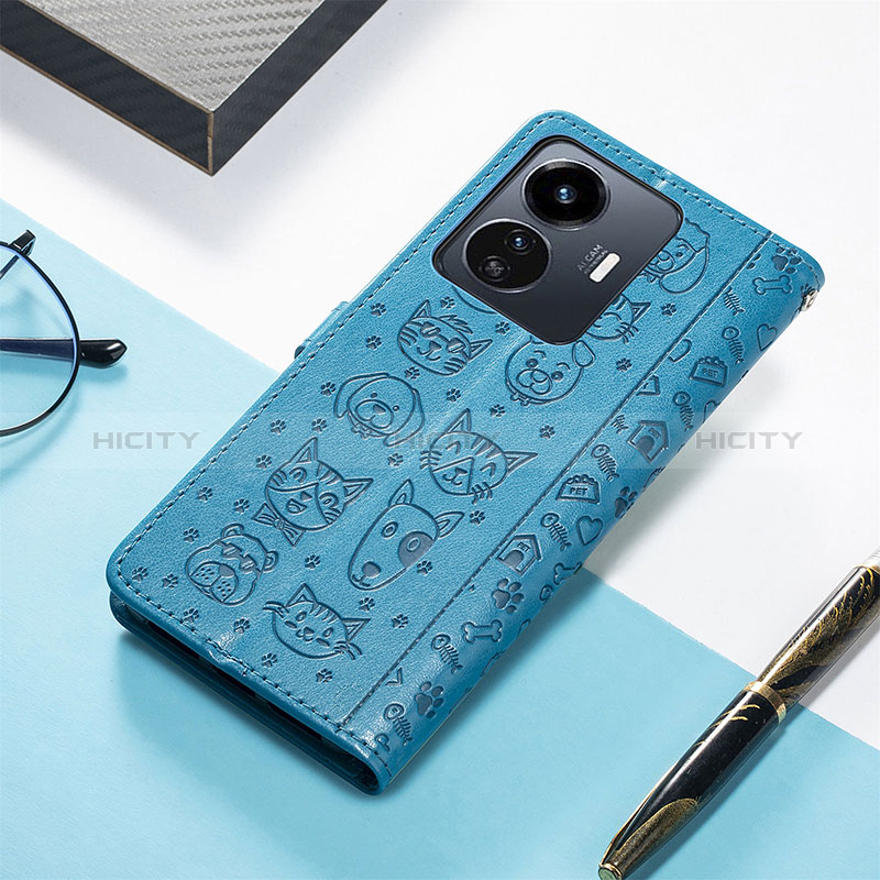 Coque Portefeuille Motif Fantaisie Livre Cuir Etui Clapet S03D pour Vivo Y77 5G Plus