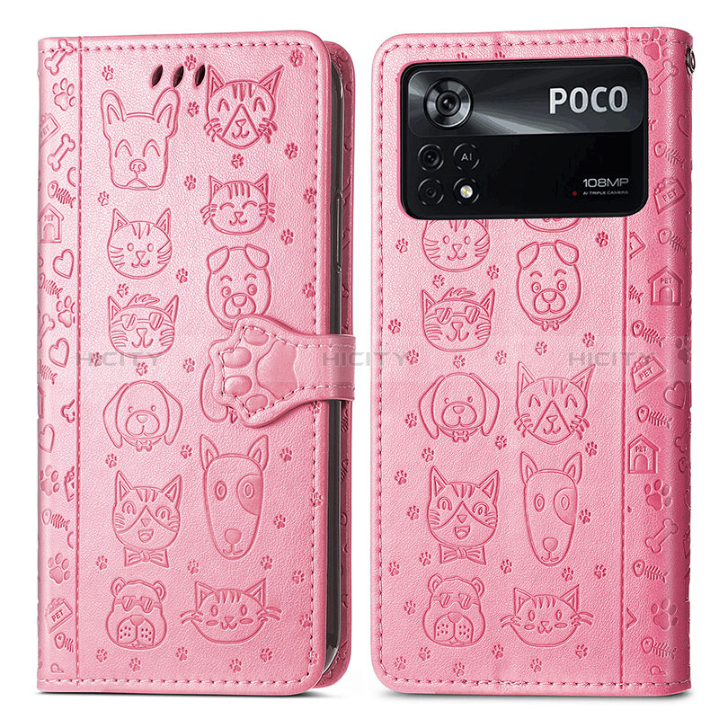 Coque Portefeuille Motif Fantaisie Livre Cuir Etui Clapet S03D pour Xiaomi Poco X4 Pro 5G Plus