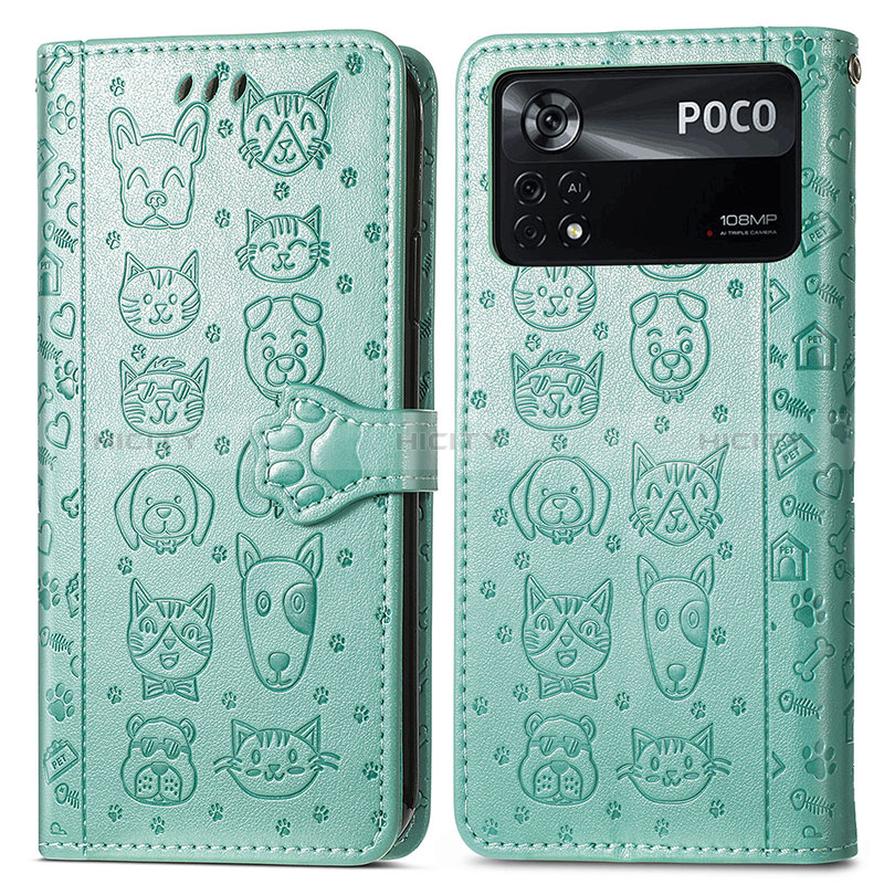 Coque Portefeuille Motif Fantaisie Livre Cuir Etui Clapet S03D pour Xiaomi Poco X4 Pro 5G Plus