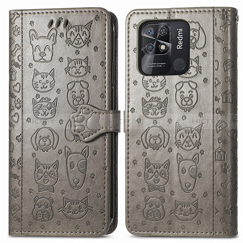 Coque Portefeuille Motif Fantaisie Livre Cuir Etui Clapet S03D pour Xiaomi Redmi 10 India Plus