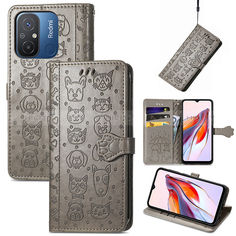 Coque Portefeuille Motif Fantaisie Livre Cuir Etui Clapet S03D pour Xiaomi Redmi 12C 4G Plus