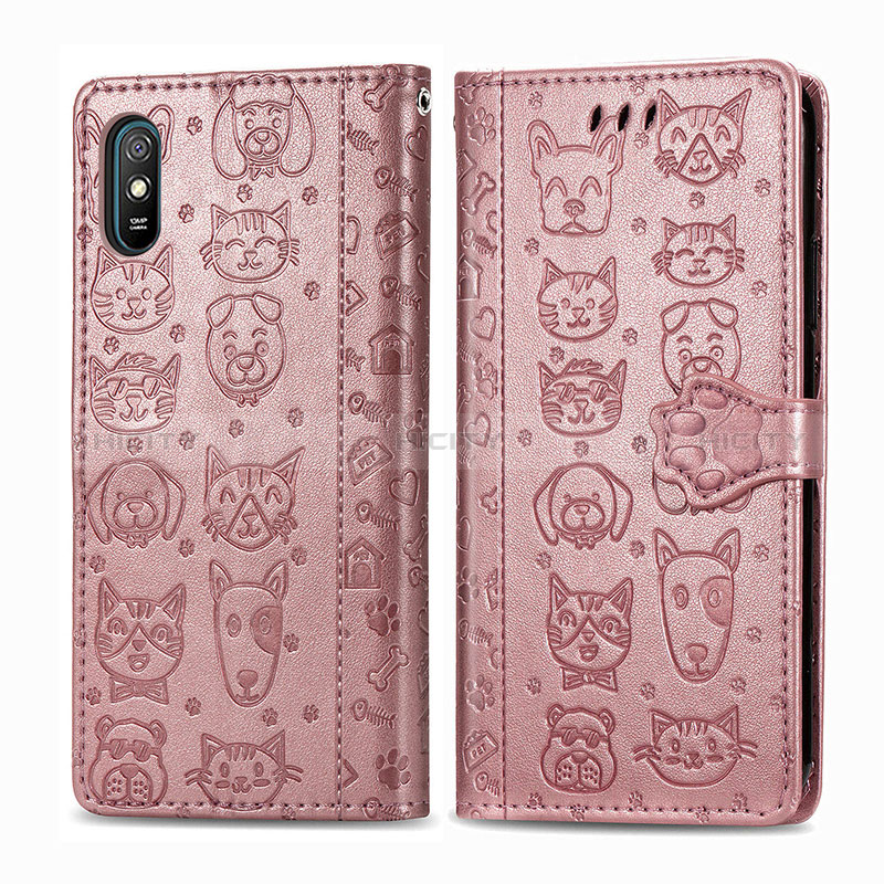 Coque Portefeuille Motif Fantaisie Livre Cuir Etui Clapet S03D pour Xiaomi Redmi 9AT Plus