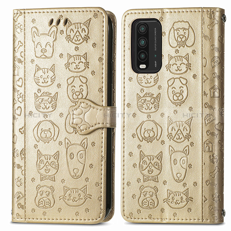 Coque Portefeuille Motif Fantaisie Livre Cuir Etui Clapet S03D pour Xiaomi Redmi Note 9 4G Plus