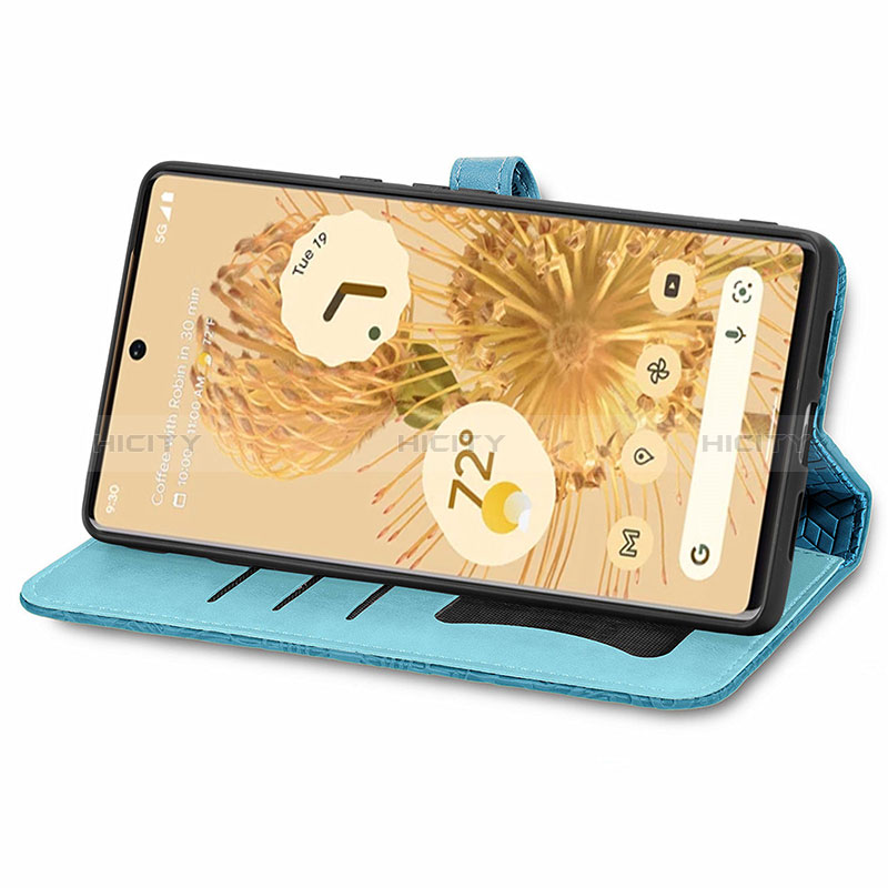 Coque Portefeuille Motif Fantaisie Livre Cuir Etui Clapet S04D pour Google Pixel 6 5G Plus