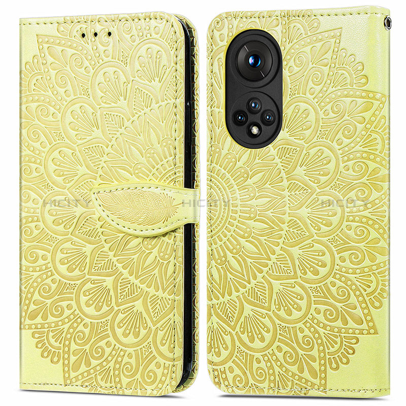 Coque Portefeuille Motif Fantaisie Livre Cuir Etui Clapet S04D pour Huawei Honor 50 5G Plus