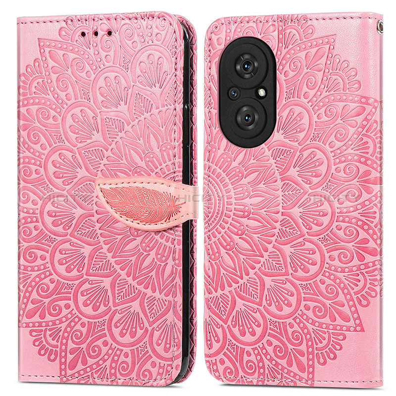 Coque Portefeuille Motif Fantaisie Livre Cuir Etui Clapet S04D pour Huawei Honor 50 SE 5G Plus