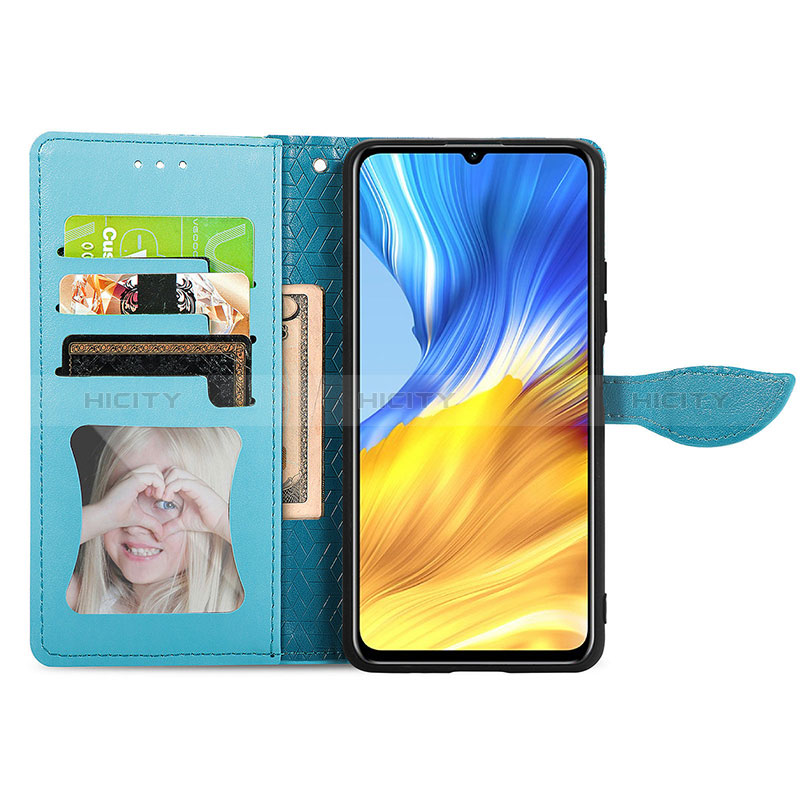 Coque Portefeuille Motif Fantaisie Livre Cuir Etui Clapet S04D pour Huawei Honor X10 Max 5G Plus