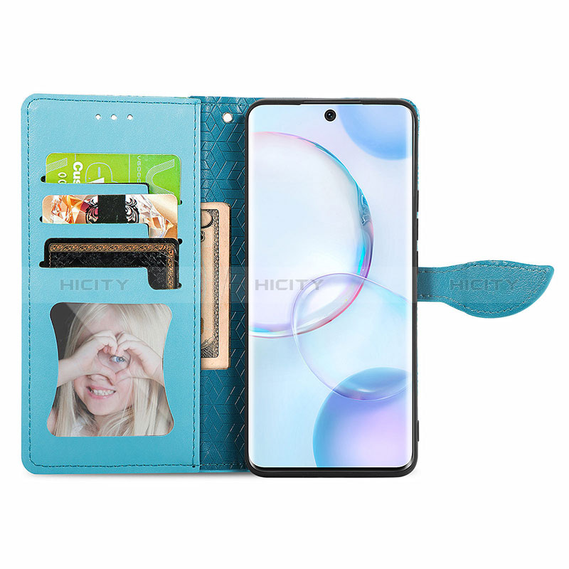 Coque Portefeuille Motif Fantaisie Livre Cuir Etui Clapet S04D pour Huawei Nova 9 Plus