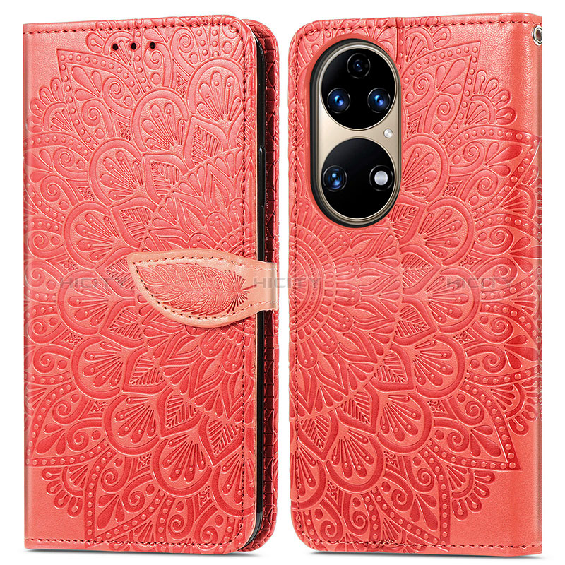 Coque Portefeuille Motif Fantaisie Livre Cuir Etui Clapet S04D pour Huawei P50 Plus