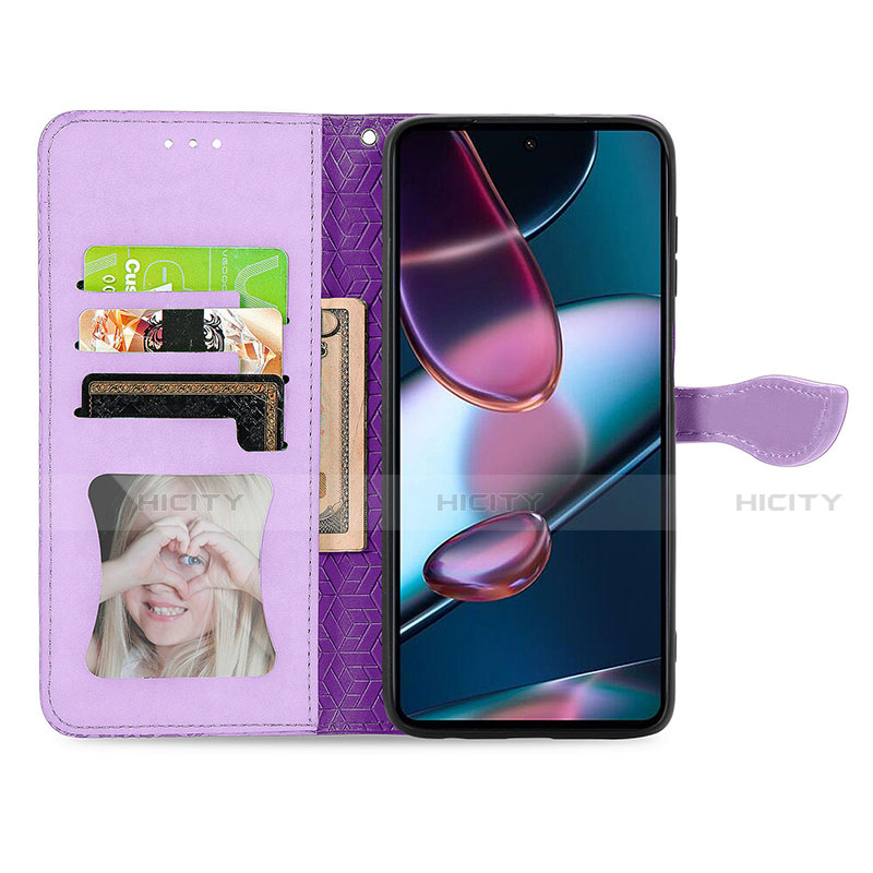 Coque Portefeuille Motif Fantaisie Livre Cuir Etui Clapet S04D pour Motorola Moto Edge 30 Pro 5G Plus