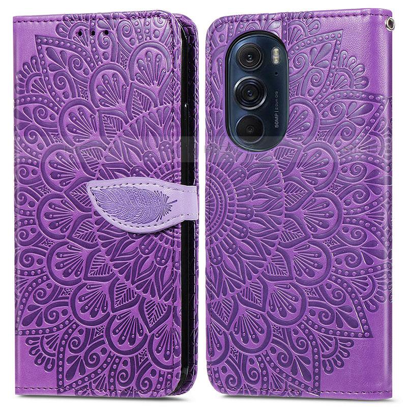 Coque Portefeuille Motif Fantaisie Livre Cuir Etui Clapet S04D pour Motorola Moto Edge X30 5G Plus