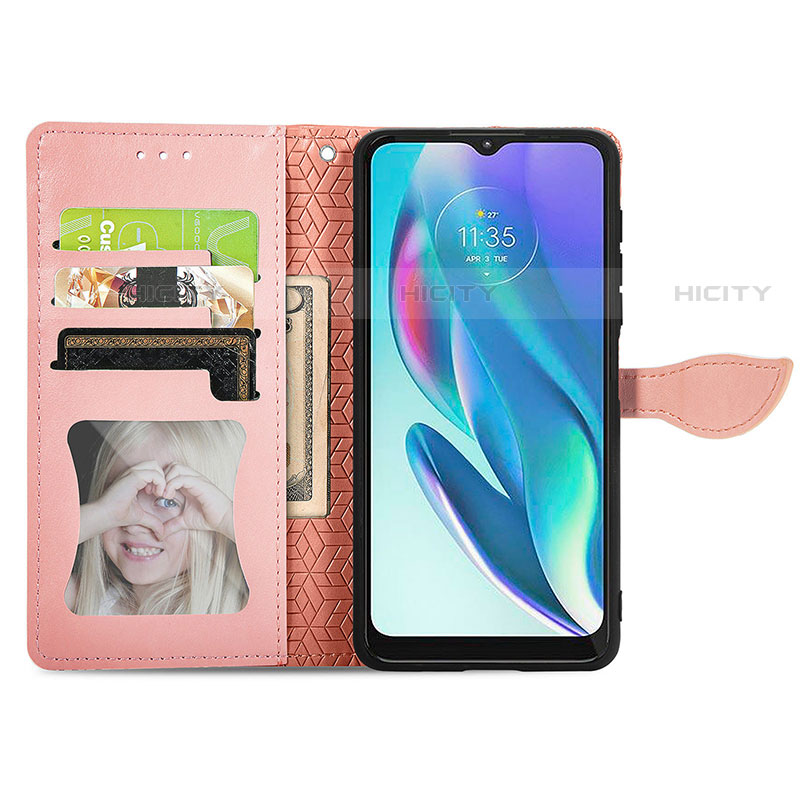 Coque Portefeuille Motif Fantaisie Livre Cuir Etui Clapet S04D pour Motorola Moto G50 5G Plus