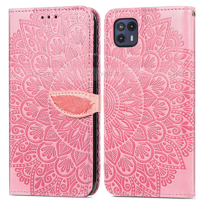 Coque Portefeuille Motif Fantaisie Livre Cuir Etui Clapet S04D pour Motorola Moto G50 5G Plus