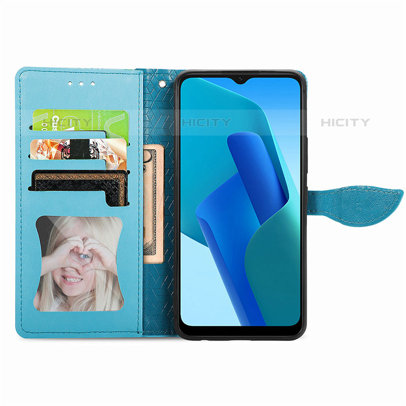 Coque Portefeuille Motif Fantaisie Livre Cuir Etui Clapet S04D pour Oppo A16e Plus