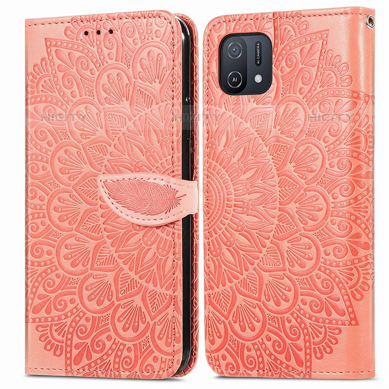 Coque Portefeuille Motif Fantaisie Livre Cuir Etui Clapet S04D pour Oppo A16K Orange Plus