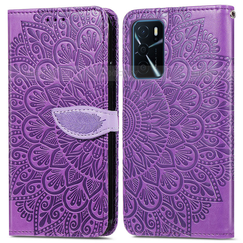 Coque Portefeuille Motif Fantaisie Livre Cuir Etui Clapet S04D pour Oppo A16s Plus